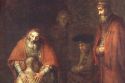 Рембрандт Гарменс ван Рейн - Возвращение блудного сына (фрагмент)