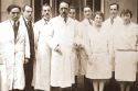 Н. Ю. Вагнер (второй слева) в лаборатории проф. Б. Немеца (в центре). Прага, начало 1930-х. Архив В. Н. Вагнер.